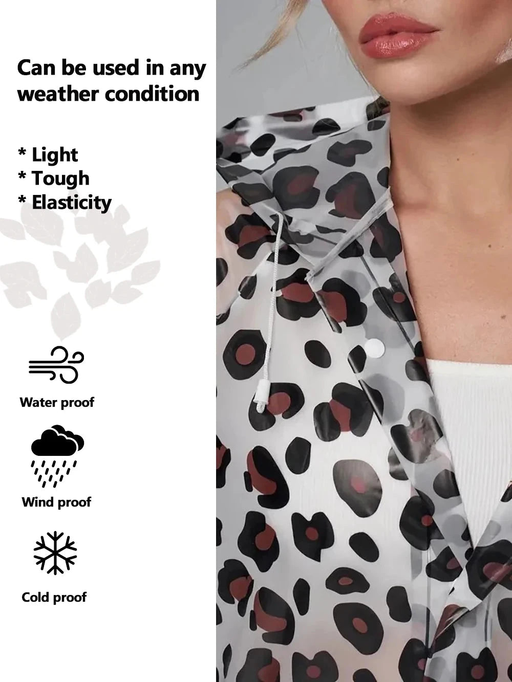 A variety of patterns of adult raincoats, sturdy and durable GlowCart