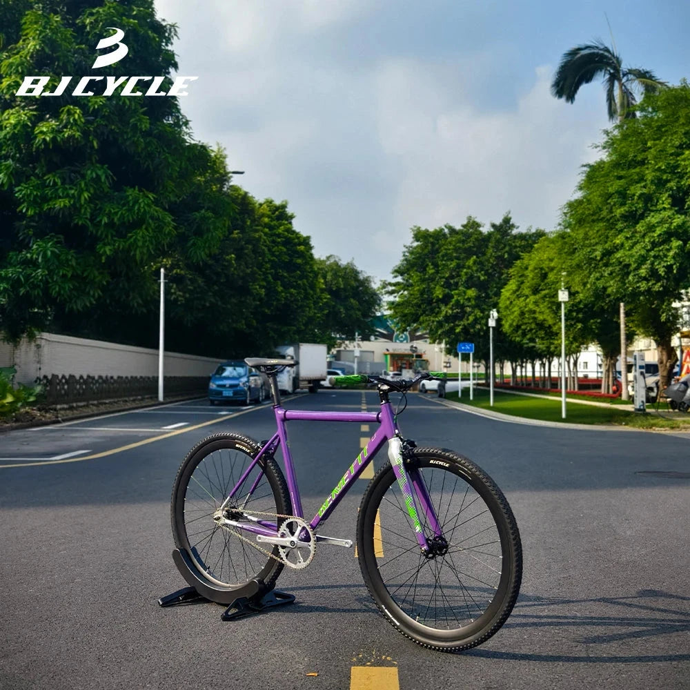 Fixed Gear Bike BJ CYCLE Bennetti brielle Fixie Bike Single Speed Gravel Retro Flip Flop MTB Free Wheel GlowCart