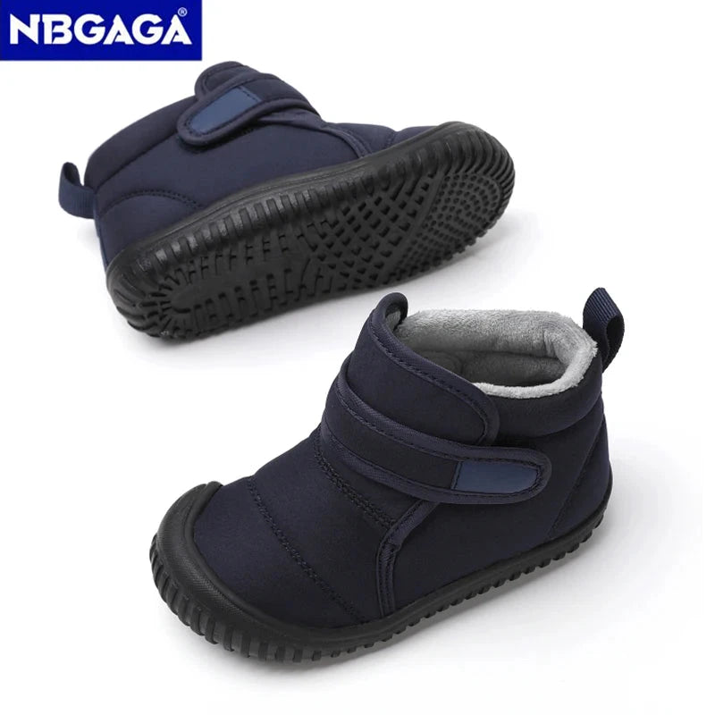 Unisex Kids' Outdoor Anti-slip Winter Snow Boots Warm Plush Toddler Boys Girls Comfortable Walking Shoes Size 19-28 GlowCart