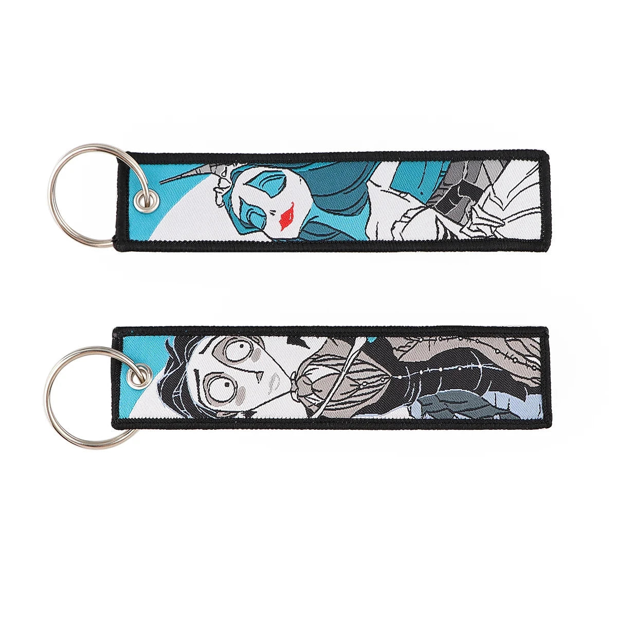 Classic Anime Cool Embroidery Key Fobs Key Tag Motorcycles GlowCart