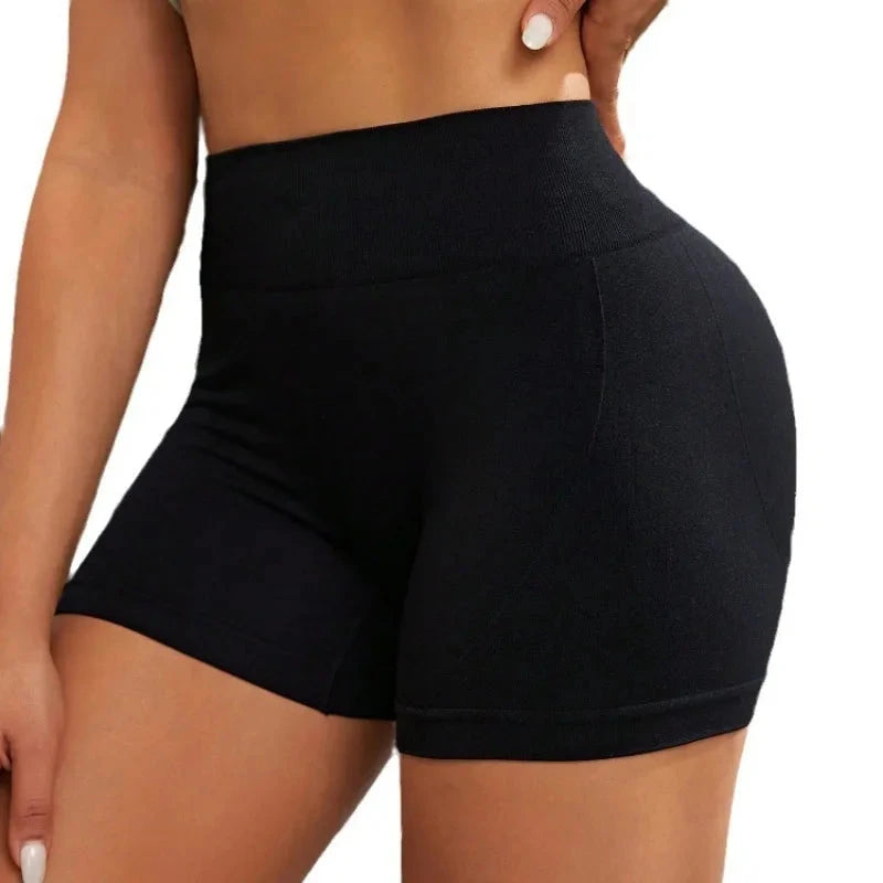 Summer Sexy Yoga Shorts for Women Gym Workout Running Pilates Training Shorts High Waist Stretchy Fitness Activewear Quick Dry GlowCart