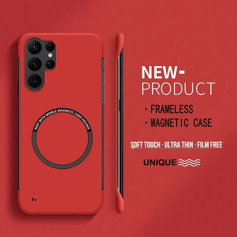 Ultra Thin Hard PC Magnetic Frameless Phone Case For Magsafe GlowCart