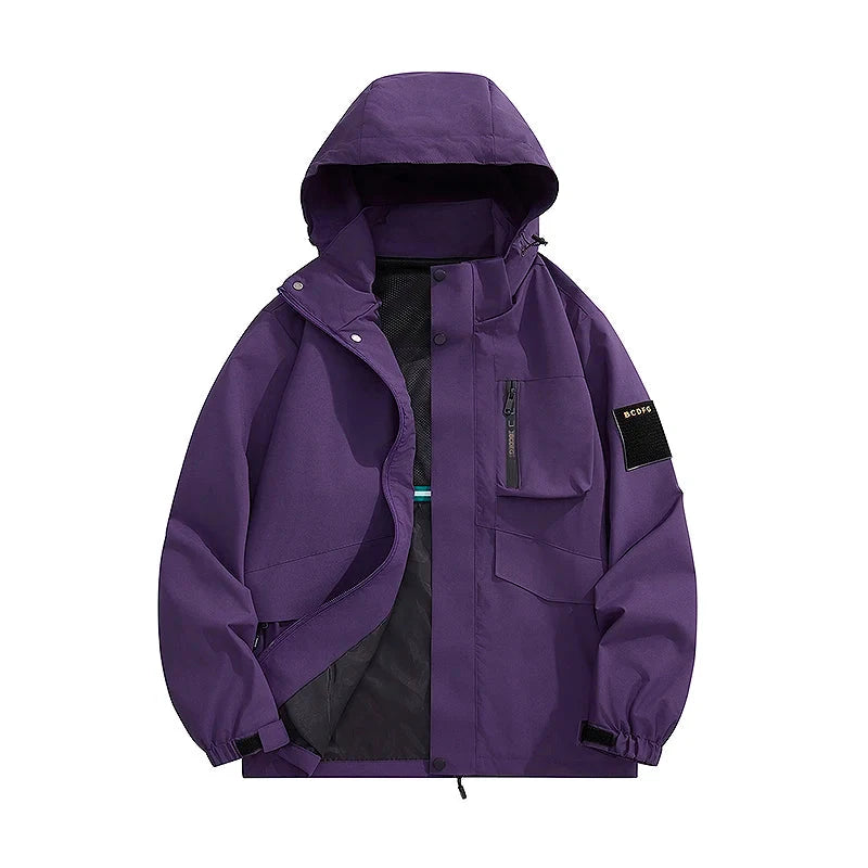 CHRLCK Men's Waterproof Hiking Jackets Large Size Women GlowCart