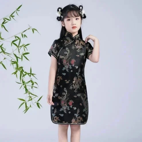 Summer Modern Cheongsam Children Girls Dresses Baby Fashion GlowCart