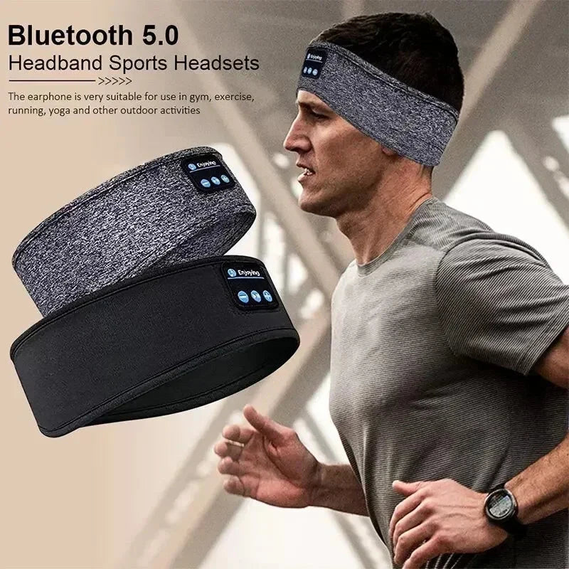 2025 Bluetooth Earphones Sports Sleeping Headband Elastic GlowCart