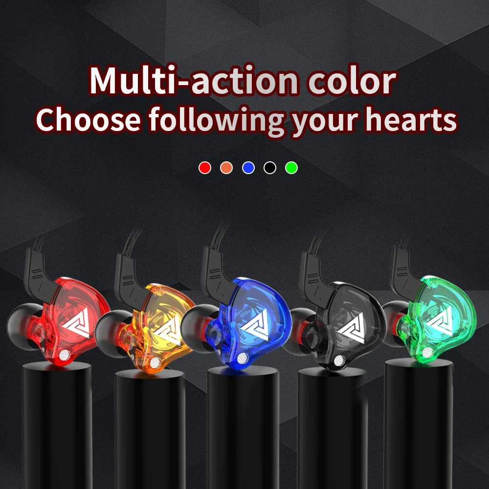 3.5mm Cable Wired Earphones QKZ AK6 HiFi Sound Quality GlowCart