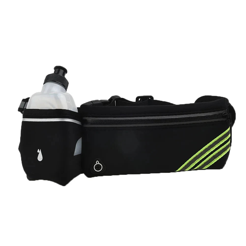 Men Women Waist Bag Hydration Running Belt Fanny Waist Pack Sports Marathon Running Outdoor Riding Fitness With Water Bottles GlowCart