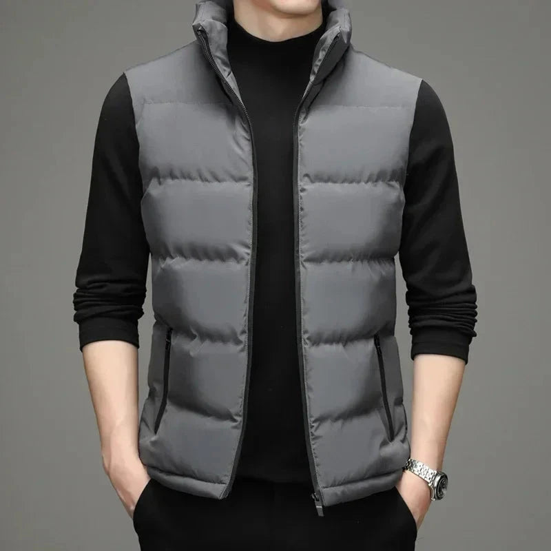 2024 Winter Vest Jacket Men's Light Luxury Thick Warm GlowCart