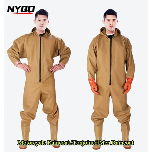 Motorcycle Raincoat /Conjoined Men Raincoat/overalls Men and GlowCart