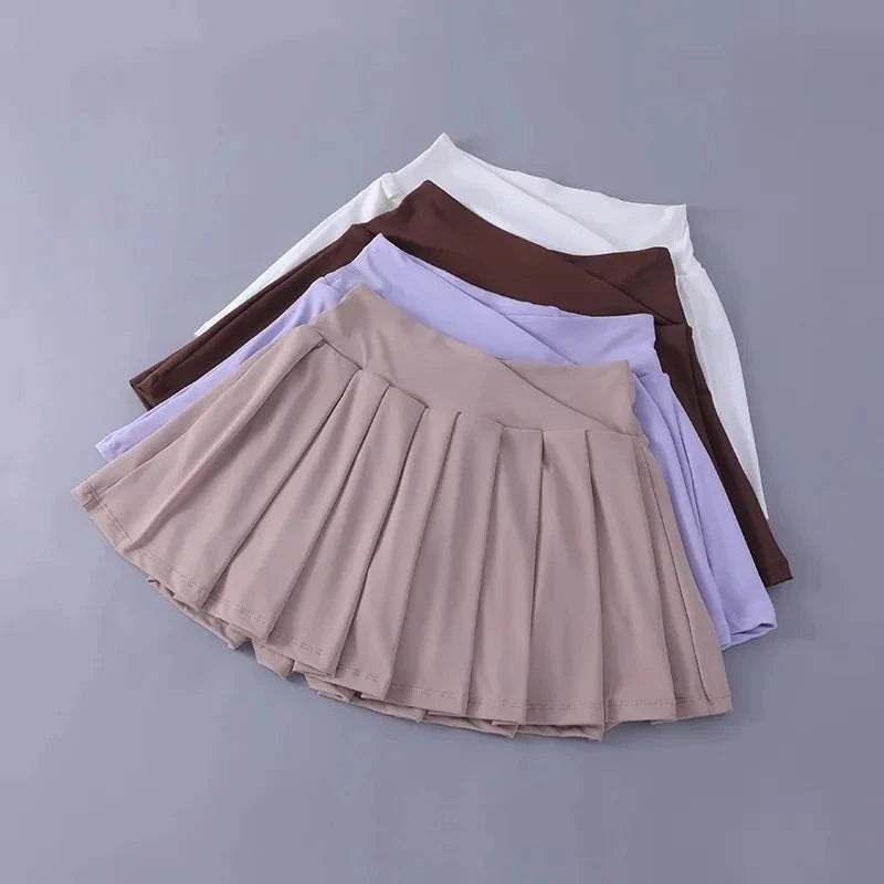 Women Tennis Pleated Skirt High Waisted Athletic Golf Skorts GlowCart