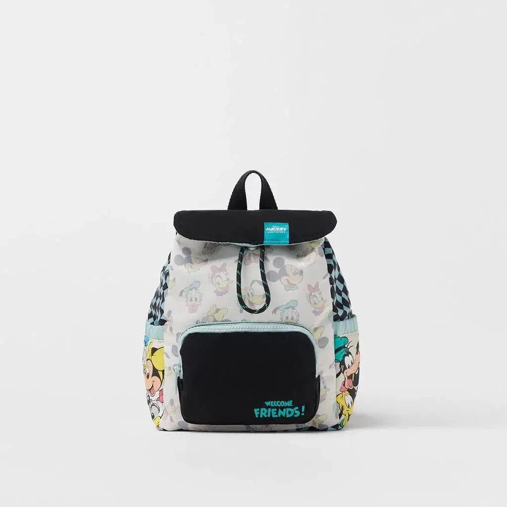 Brand Child Schoolbags Lovely Cartoon Two-shoulder Bags Baby Boys Simple All-match Backpacks Mickey Mouse Bags For 4-6Year Kids GlowCart