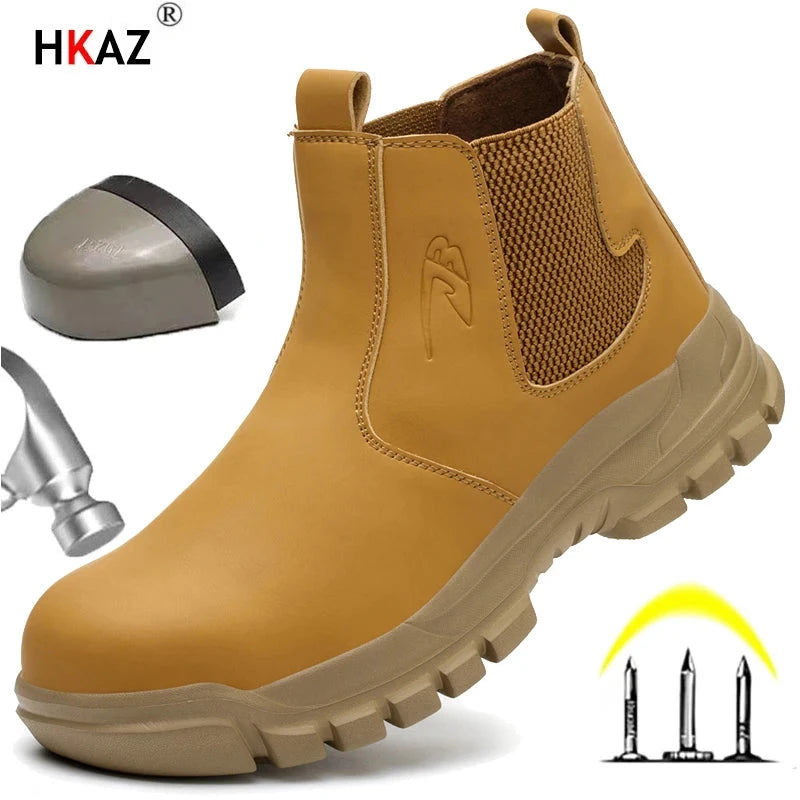Waterproof Men's Safety Work Boots Steel Toe Shoes Anti GlowCart