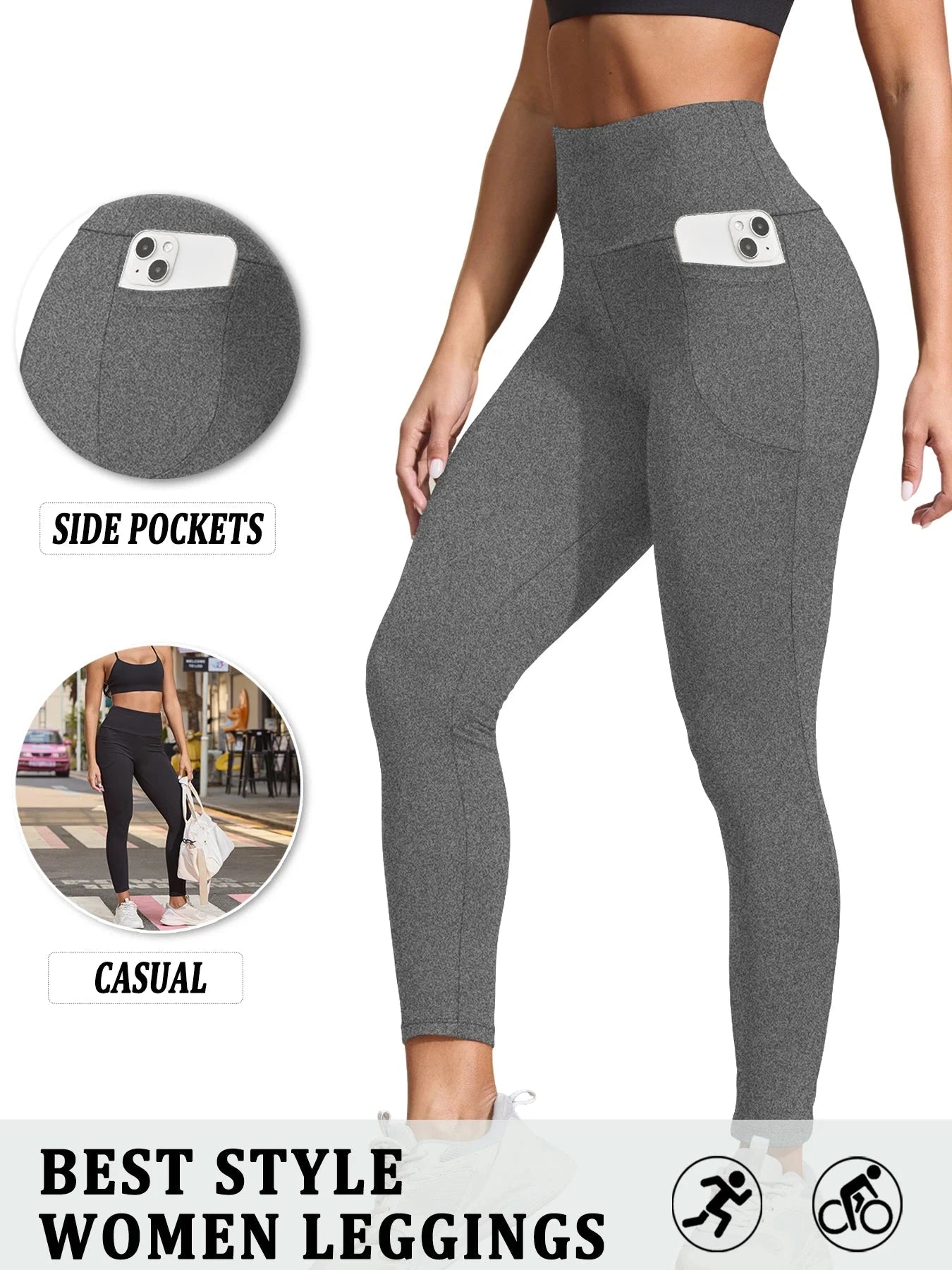 Super Soft Sports Leggings With Pockets For Women High GlowCart