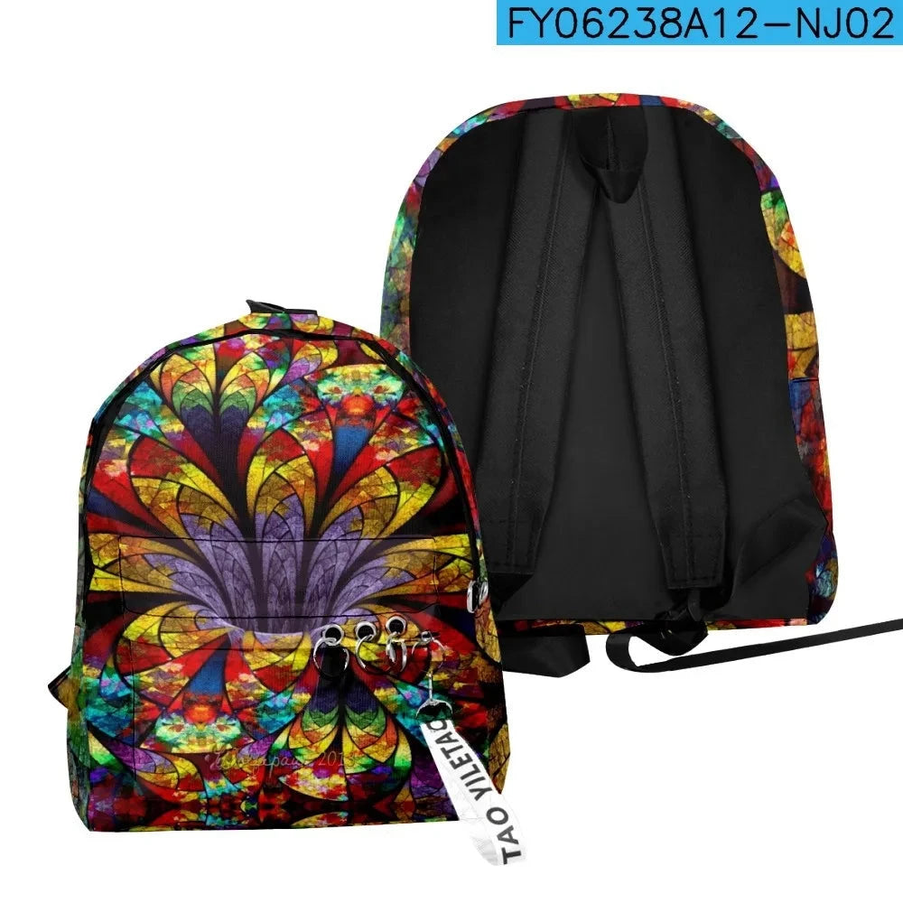 Popular Youthful Anime abstraction School Bags Notebook GlowCart
