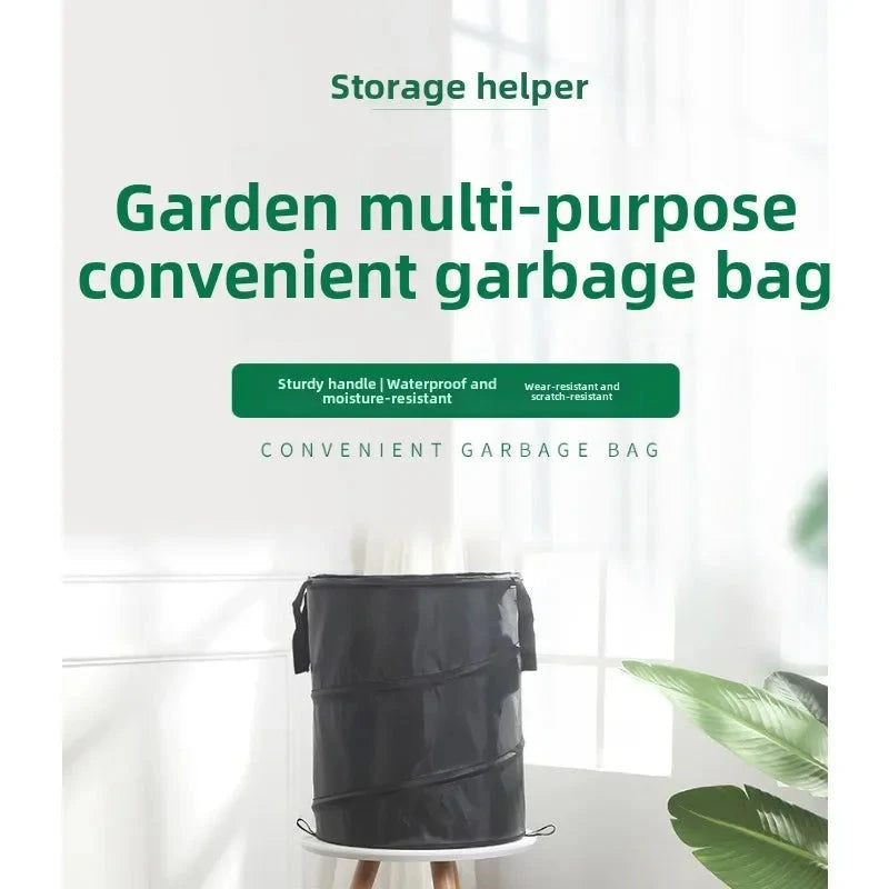 Outdoor portable camping folding garbage bin, camping GlowCart