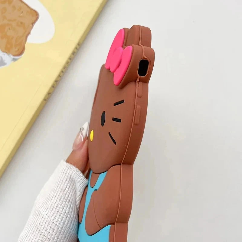 Hello Kitty 3D Cartoon Bow Case For iPhone 15 14 13 Pro Max GlowCart