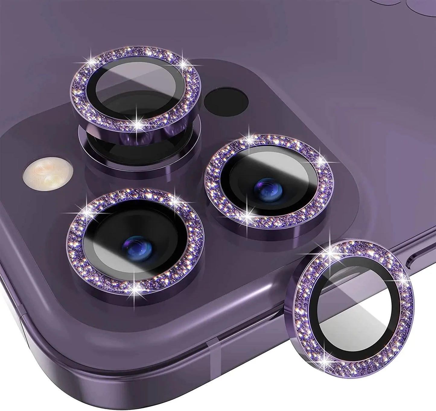 Glitter Diamond Camera Lens Protector Cover for iPhone 16 E GlowCart