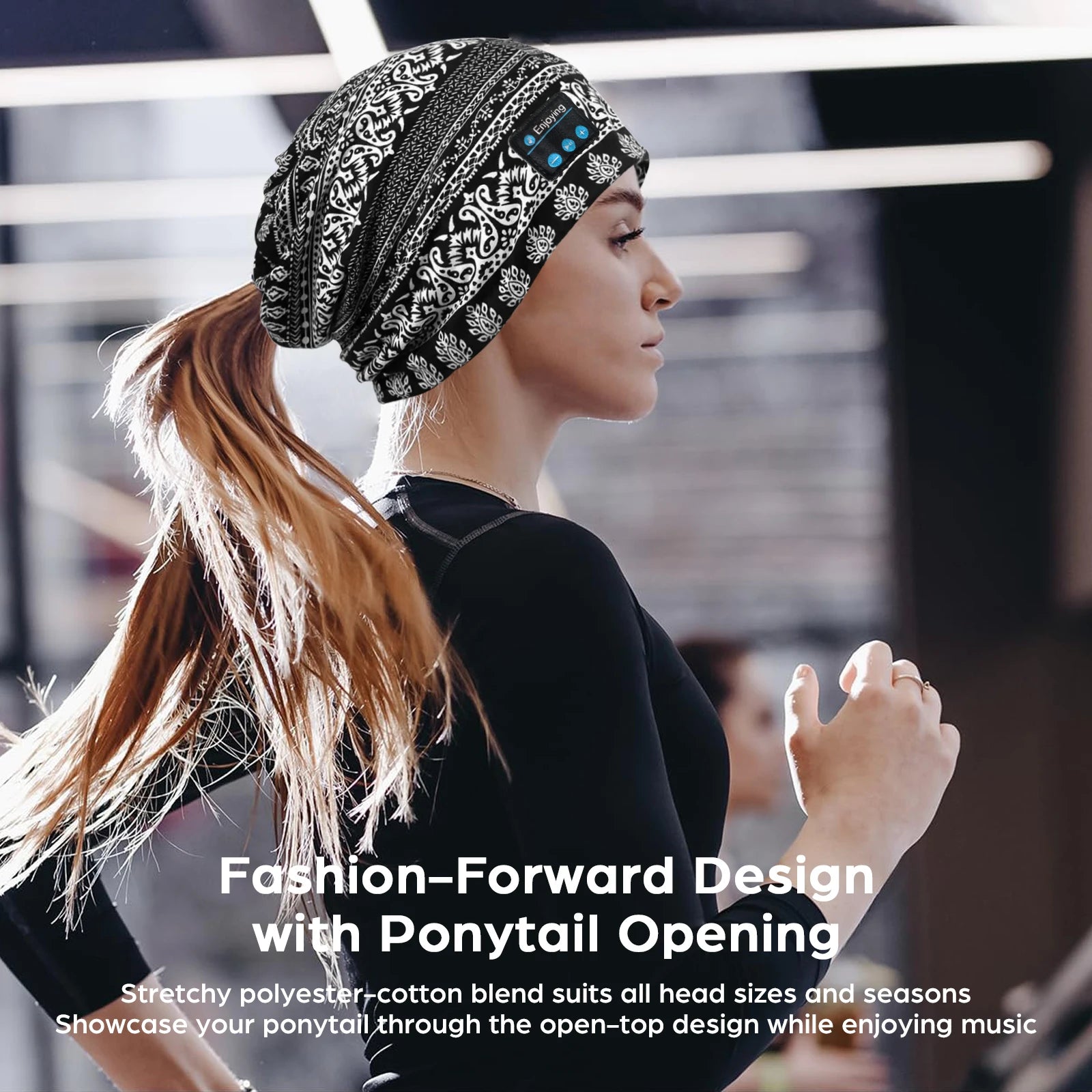 Bluetooth Headphone Wireless Smart Cap Headset Women Beanie Speaker Hunting Camping Running Music Earphone Hat Rechargeable GlowCart