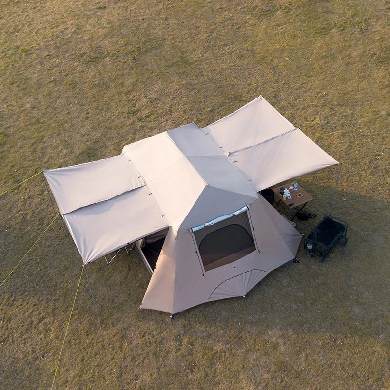 Sonuto Automatic Large Camping Tent 3-8 Person Quick Setup GlowCart