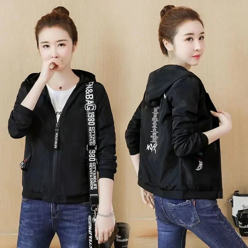 Women's Windbreaker Spring 2024 New Casual Thin Coat Women GlowCart