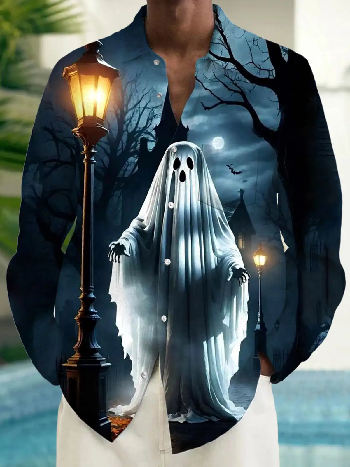 Men's shirts, button down shirts, casual shirts, spring and summer, printed long sleeves, daily, fashionable, comfortable GlowCart