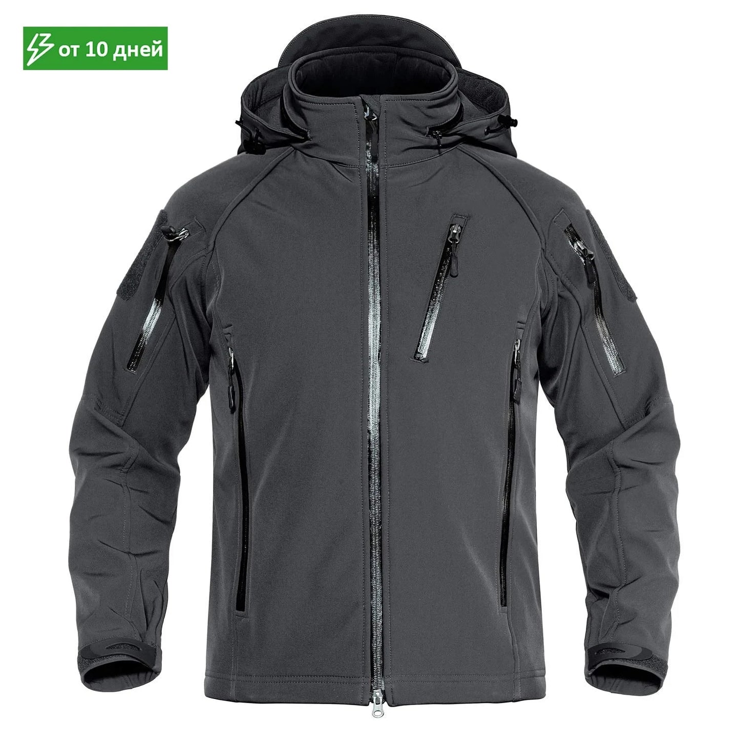 MAGCOMSEN Men's Safari Jackets Fleece Lining Waterproof GlowCart