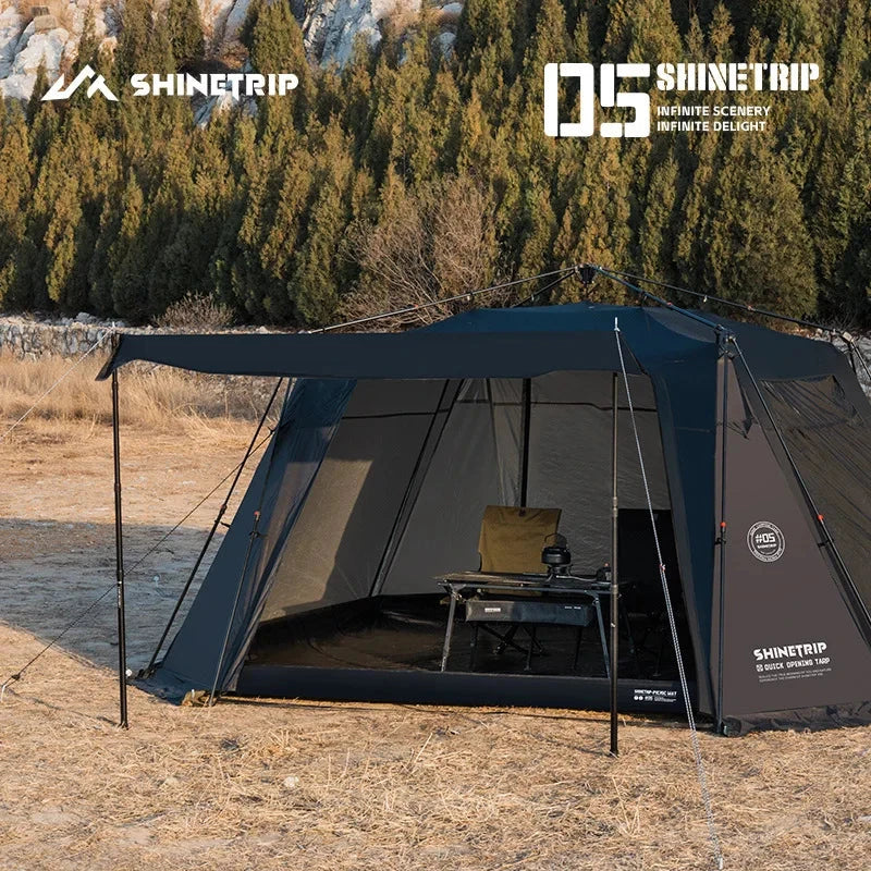 ShineTrip Quick Open Dome Tent Free Building Sunscreen Wind GlowCart