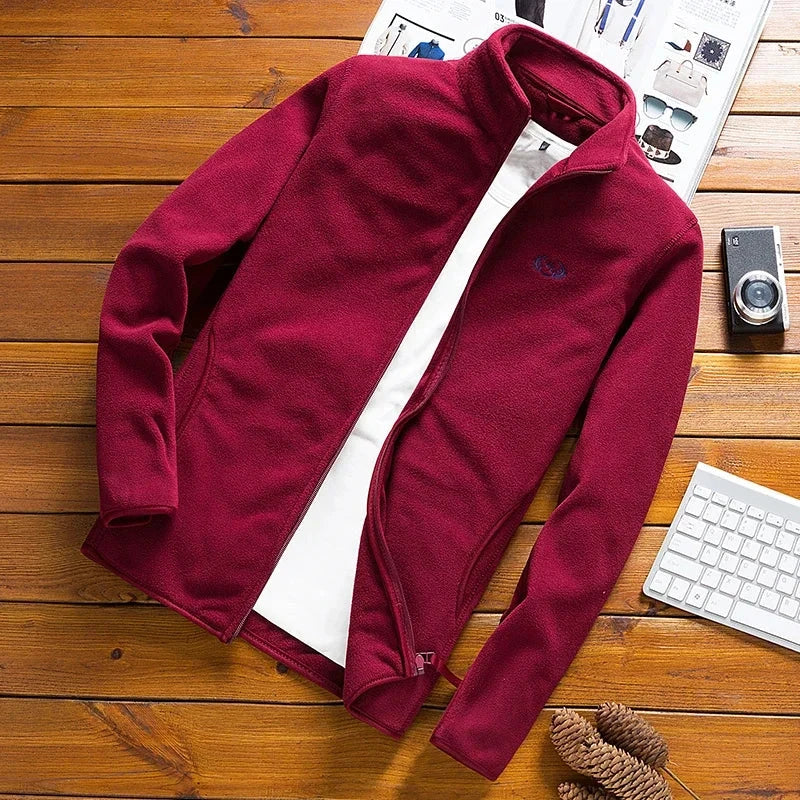 Men Fleece mountain Softshell Jacket Outwear Windbreaker GlowCart