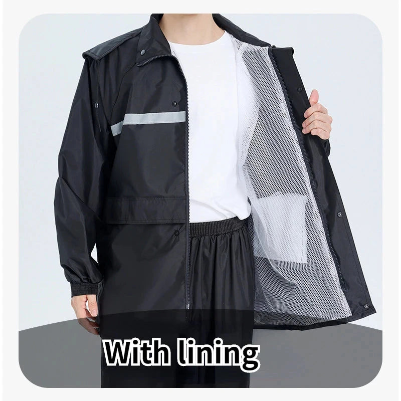 Motorcycle Raincoat Suit Rainstorm Prevention Jacket Pants GlowCart