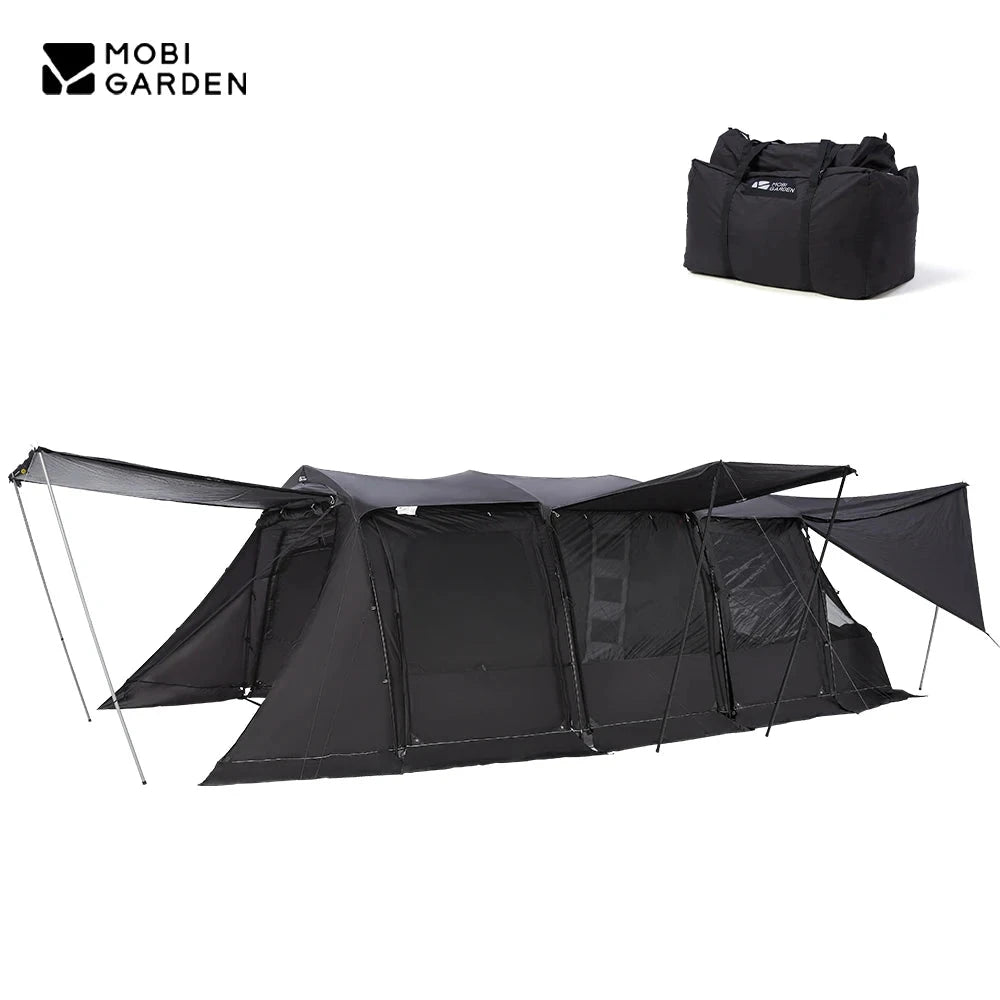 MOBI GARDEN Camping Tunnel Tent LS4 Wide Space Aden GlowCart