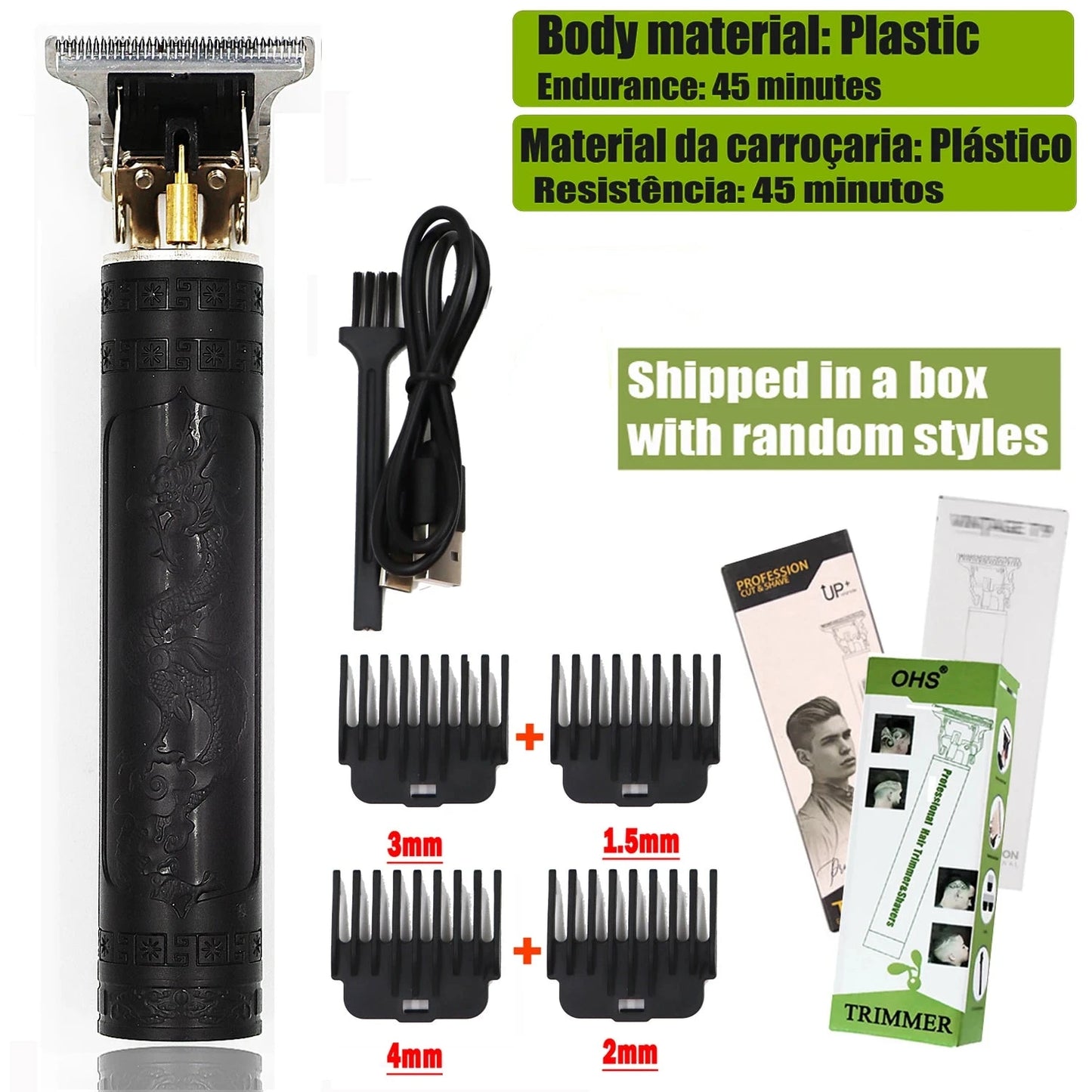 T9 Hair Clipper Repair Beard Shaving Body Hair Trimmer GlowCart