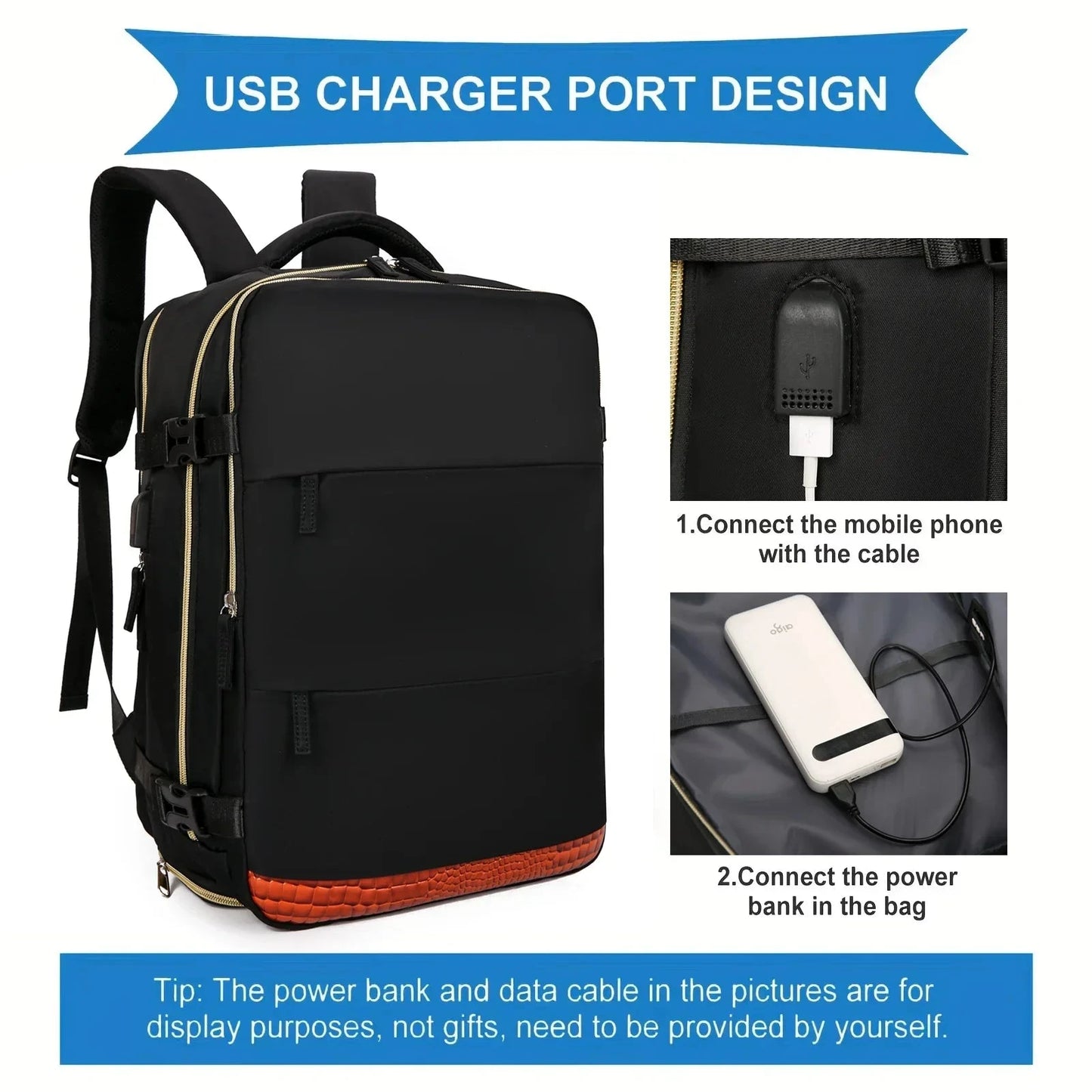 Large Capacity Travel Backpack Multifunctional Laptop GlowCart