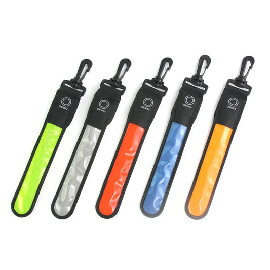 1pc LED Reflective Glowing Bag Pendant Tag for runners,