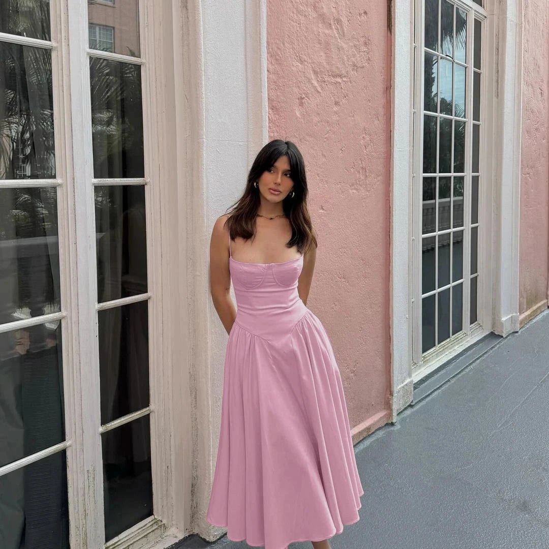 Suninheart Spaghetti Strap Summer Party Dresses 2025 New GlowCart