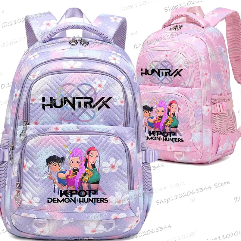 Cute Cartoon Backpack Kpop Demon Hunters Student Teenage GlowCart