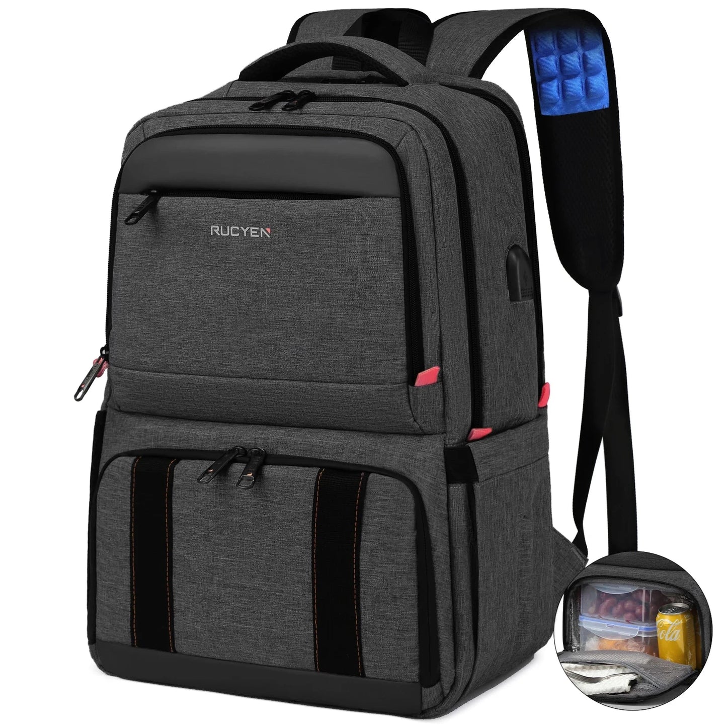 Lunch Backpack Insulated Cooler Picnic Bag Multifunctional GlowCart