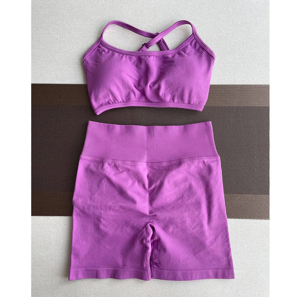 TKITK Shorts Pro Solid Seamless Half Pants Women Soft  Fitness Outfits Yoga Pants Gym Running Bike Wear GlowCart