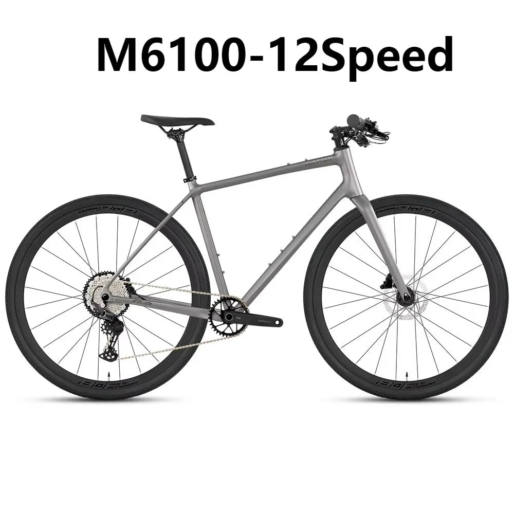 TWITTER Gravel G2 Flat Handle DEORE M6100-12S,Off-Road  Aluminum Road Bike,Hydraulic Oil Disc Brake 700*45C велосипед bicicletas GlowCart