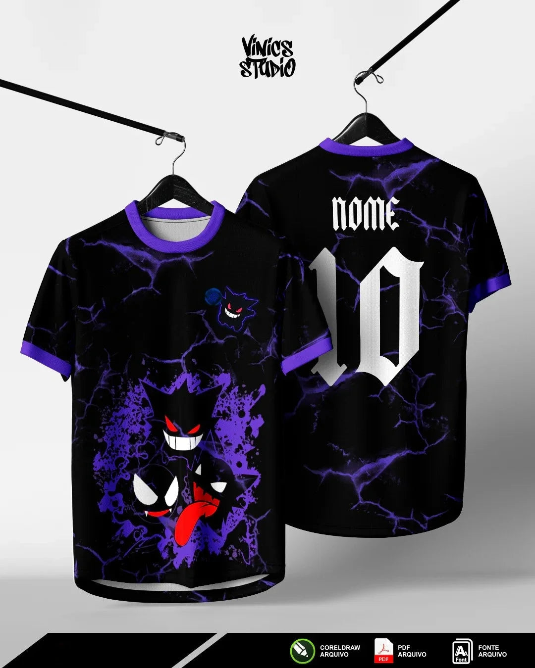 Dragon Jersey - Black with Purple Flames Number 10 Unique Dragon Design Ideal for Football & Art Enthusiasts GlowCart