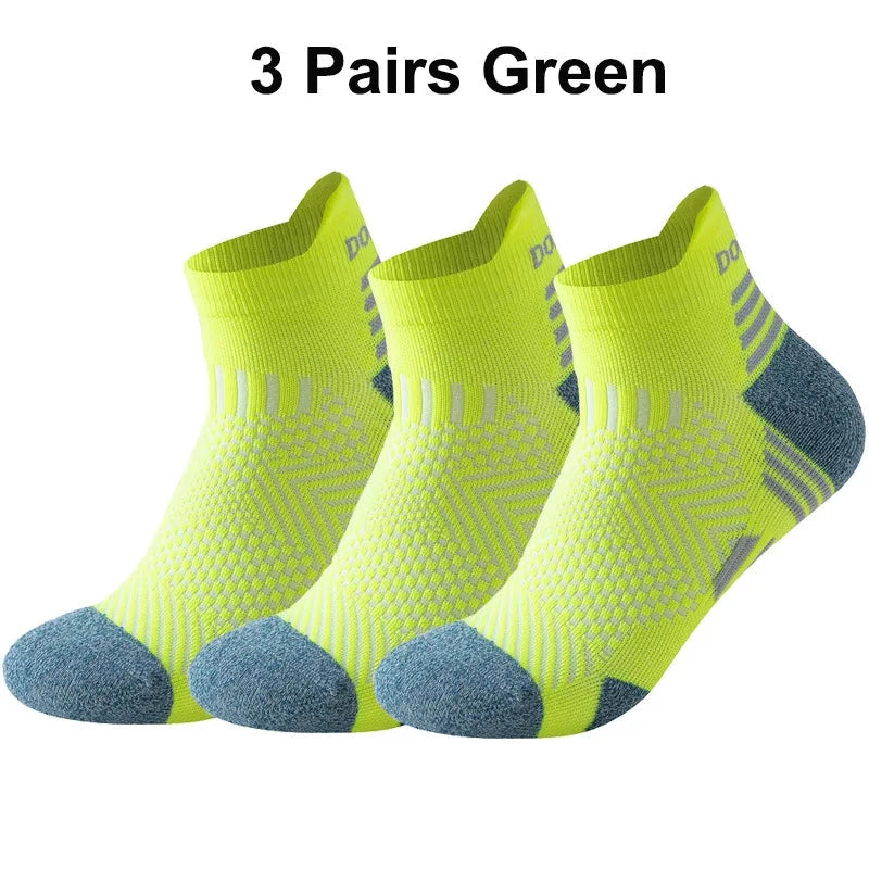 3/1Pairs Sport Compression Ankle Socks Men Women Professional Low Cut Fitness Marathon Running Outdoor Deodorant Breathable Sox GlowCart