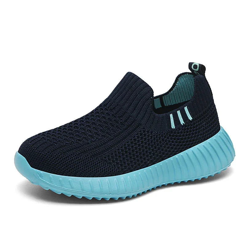 Kids Shoes Boys Running Sport Shoes Children Socks Sneakers Big Girls Breathable Mesh School Shoe Soft Sole Casual Walking Tenis GlowCart