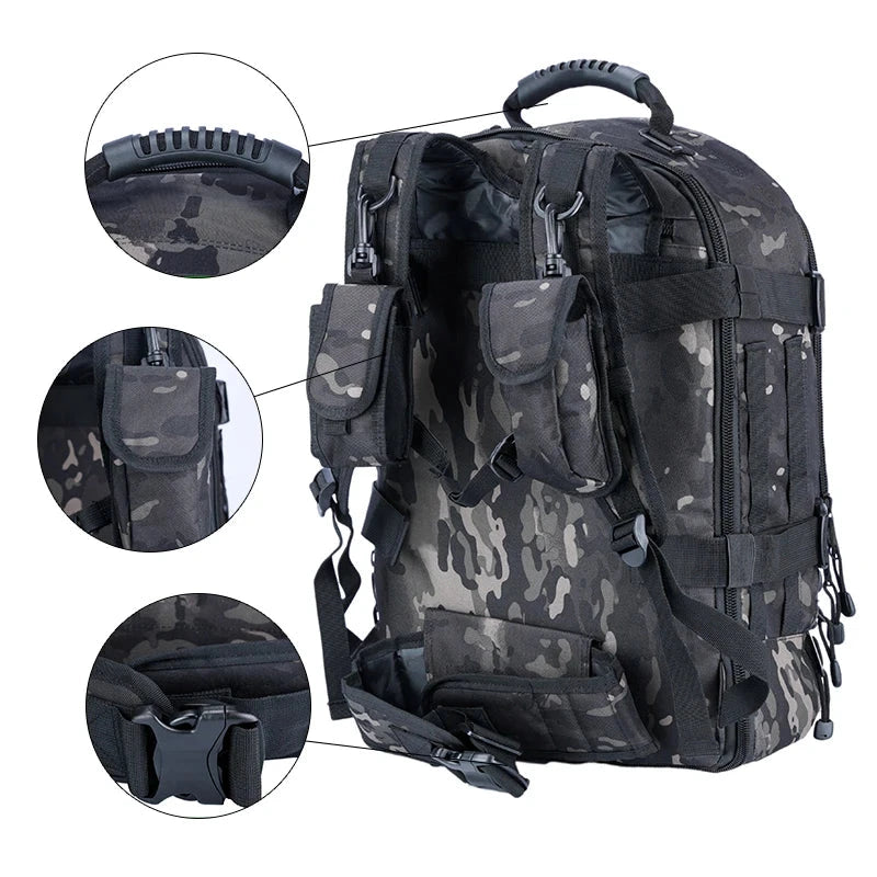 Tactical Backpack Military Army Daypack Assault Pack for Men GlowCart