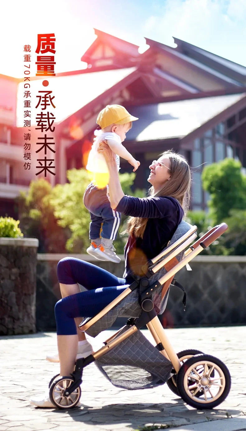 Baby stroller baby newborn items  poussette bebe 3 en 1 baby accessories baby cart baby carriage Light stroller stroller for bab GlowCart