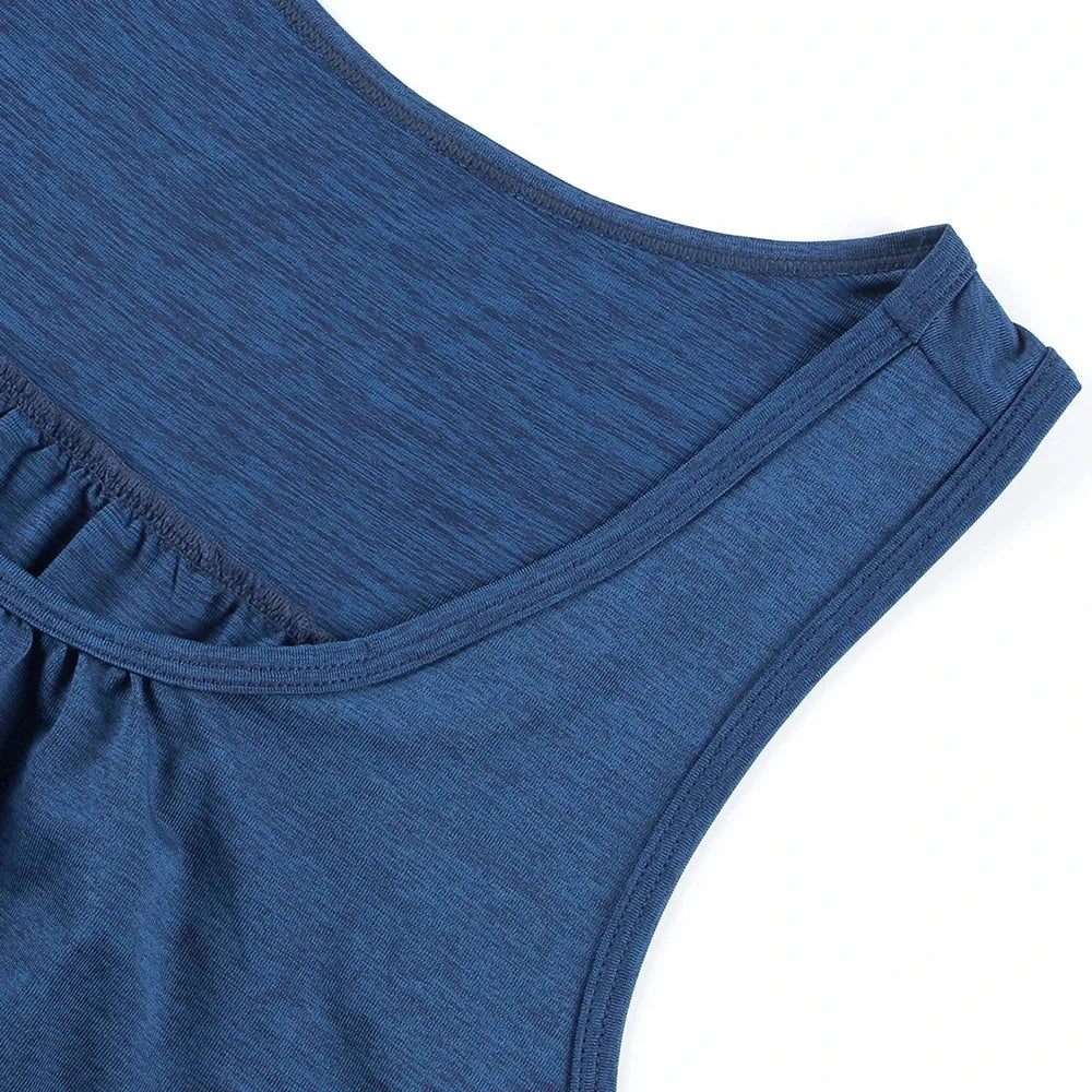 V-Neck Pleated Sleeveless Yoga Top for Women Loose Sports Top Solid Color Elastic Shirts Running Exercise Vests Gym Clothing GlowCart