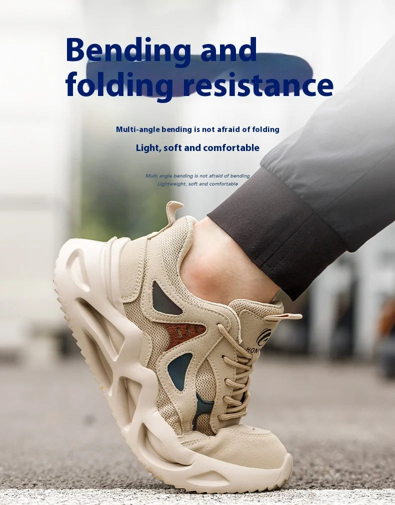 Lightweight Safety Shoes Men Women Work Shoes Steel Toe Cap Working Boots Sneakers Man Women Breathable Shoes Tactical Boots GlowCart