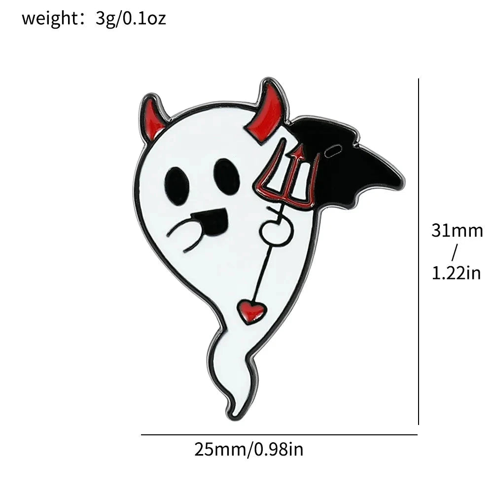 Metal Brooch Halloween Gift Badge Jewelry Wholesale Cap Pin GlowCart