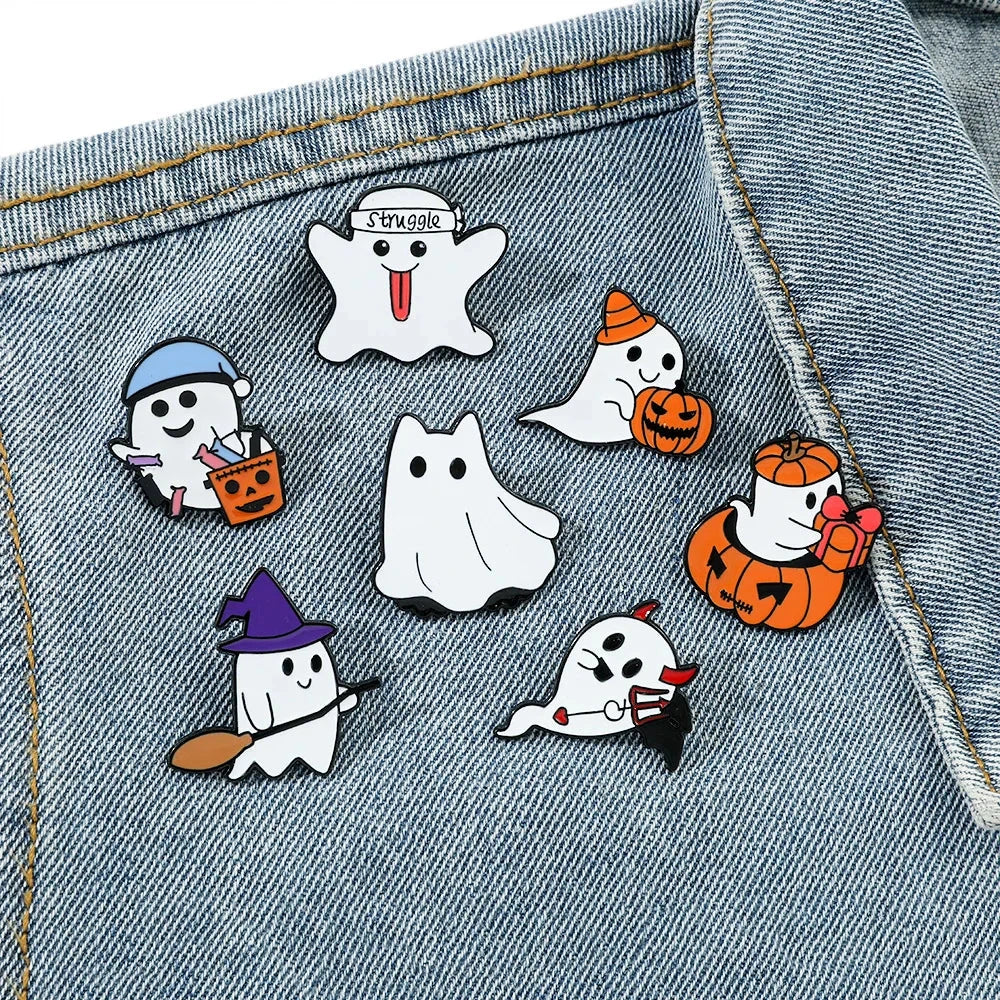 Metal Brooch Halloween Gift Badge Jewelry Wholesale Cap Pin GlowCart