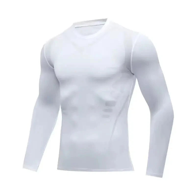 Men's T-shirt Men Running Sport T Shirt Men Compression Fitness Tops Tee Quick DryTight Training Gym Sport Running Shirts Jersey GlowCart