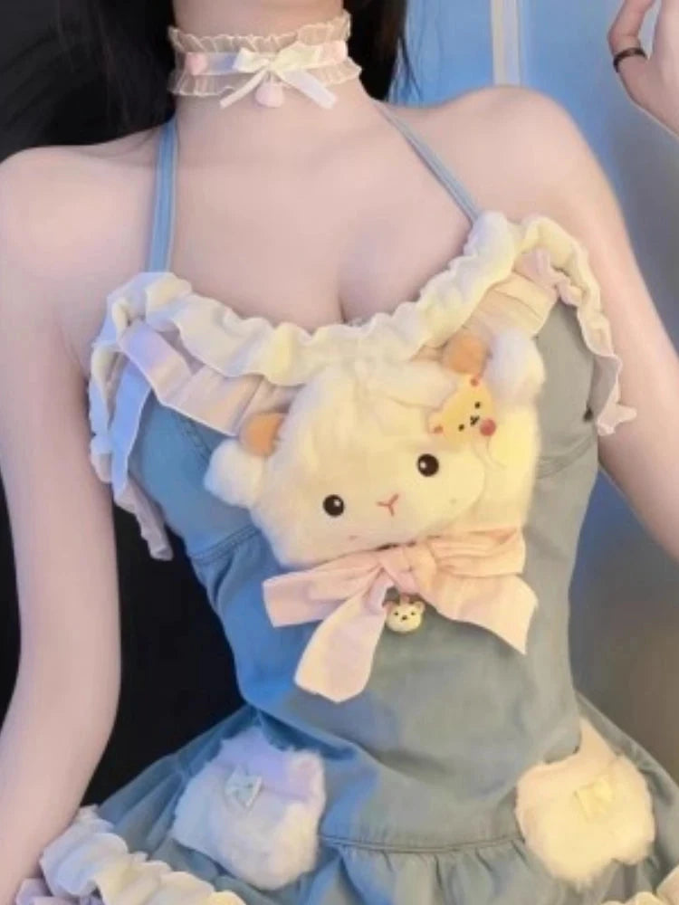 Summer Sweet Japanese Style Lolita Woman Dress Y2k Chic GlowCart