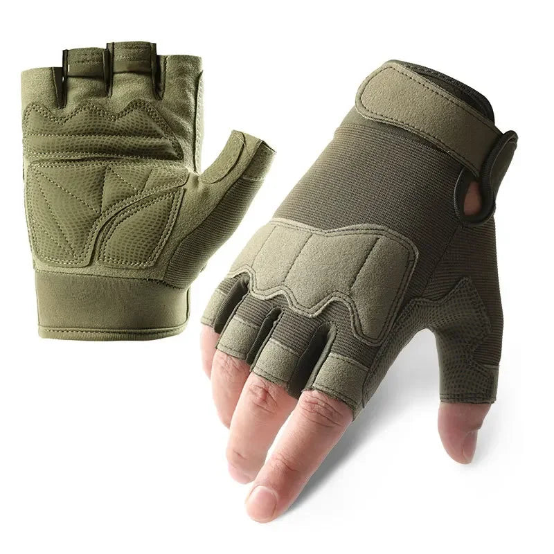 Tactical Gloves for Men and Women Half Finger Outdoor Mountaineering and Cycling Wear-resistant Breathable Riding Gloves GlowCart